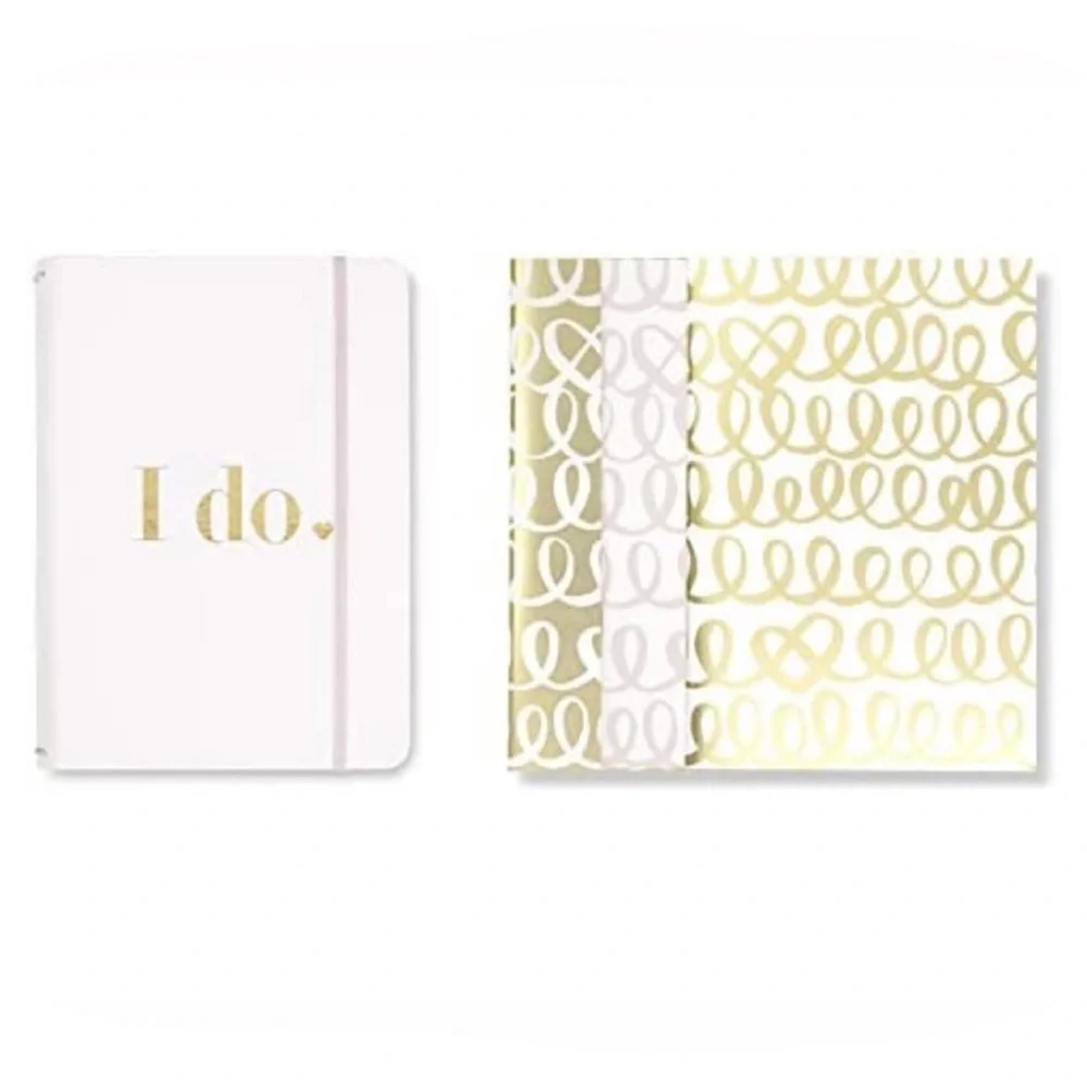NWT Kate Spade I Do Notebook Folio Set